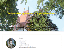 Tablet Screenshot of christuskirche-leipzig-eutritzsch.de